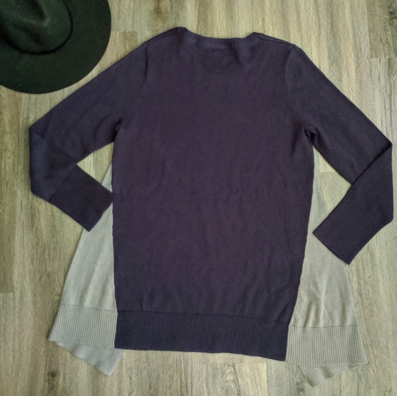 Logo Lori Goldstein Colorblock Sweater Large - Picture 2 of 6